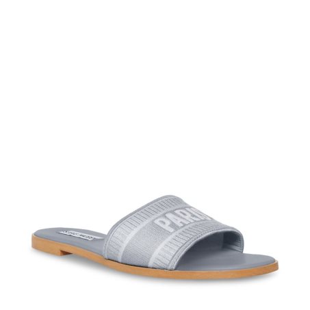 Grey Steve Madden Knox Women's Slides | PH 2756LWZ